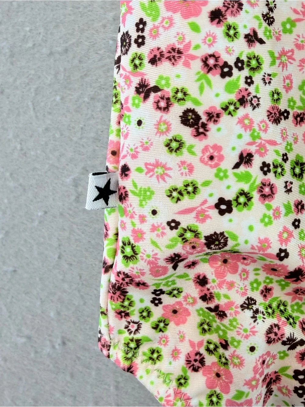 Molo New Girls Nitt one shoulder floral print one piece swimsuit Meadow petite 8
